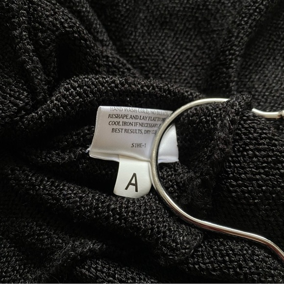 Eileen Fisher Black Silk Blend Knit Button Blazer Sweater Women’s Size XL - Picture 9 of 9
